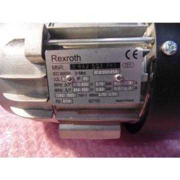 Drehstrommotor Rexroth MNR 3842503783 230/400V 0,18KW 1380UpM unbenutzt