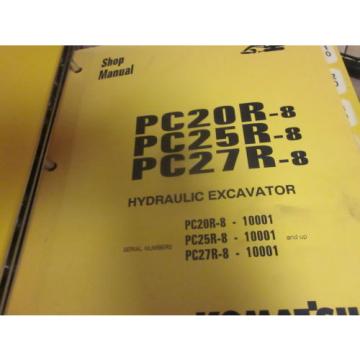 Komatsu PC20R-8 PC25R-8 PC27R-8 Hydraulic Excavator Repair Shop Manual