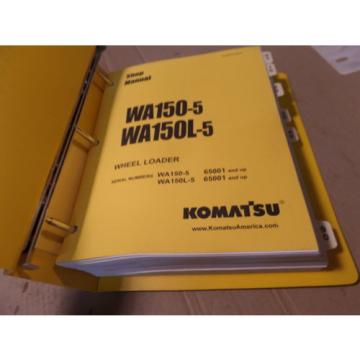 KOMATSU WA150-5 WA150L-5 WHEEL LOADER SHOP MANUAL S/N 65001 &amp; UP