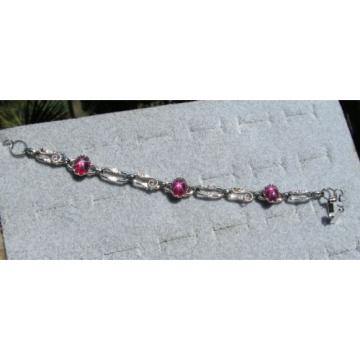 LINDE LINDY TRANS RED STAR RUBY CREATED BRACELET NPM SECOND QUALITY DISCOUNT