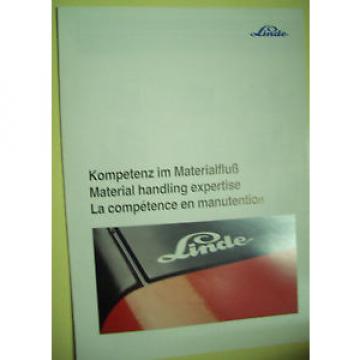 Sales Brochure Original Prospekt Linde Stapler Staplerangebotsübersicht 8 Seiten