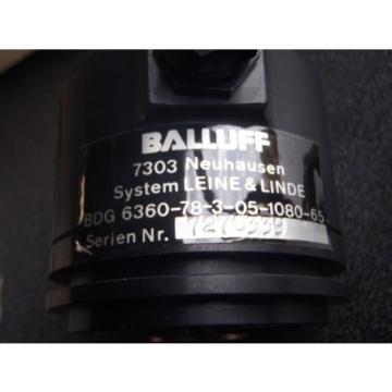 Lot of 2  Balluff BDG 6360-78-3-05-1080-65  LEINE &amp; LINDE Incremental Encoder