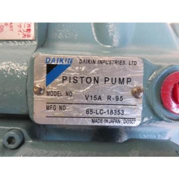 Origin DAIKIN Piston Pump V15A R-95 65-LC-18353 + Cylinder Block PV90R100 NIB