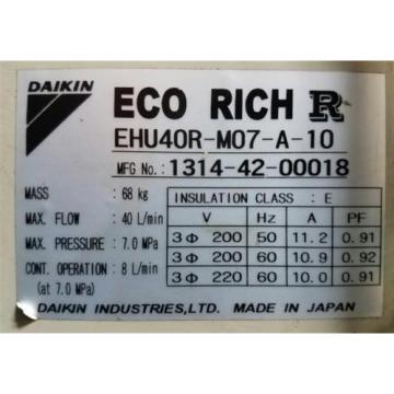EHU40R-M07-A-10 Ecorich Hydraulic Unit for Makino A55