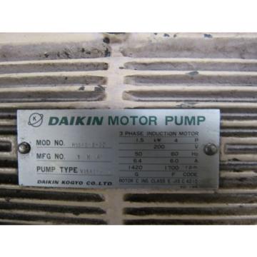 HYDRAULIC POWER UNIT W/ DAIKIN MOTOR PUMP V15A2F-J, PISTON PUMP V15 A2R-40 QE