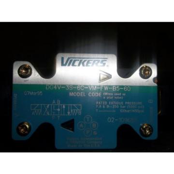 Vickers reversible hydraulic directional control valve DG4V-3S-6C-VM-FW-B5-60