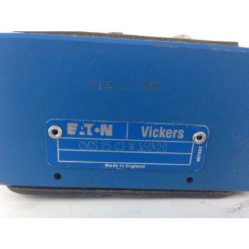 Eaton Vickers CVCS-25-C3-W350-20 Cartridge Valve Cover s#2-3