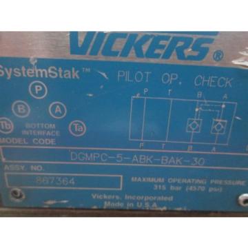Vickers DGMPC-5-ABK-BAK-30 Hydraulic Check Valve