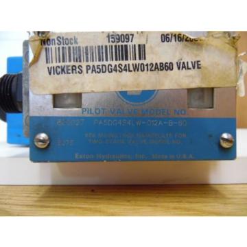 Vickers PA5DG4S4LW012AB60 2 Stage Directional Pilot Valve