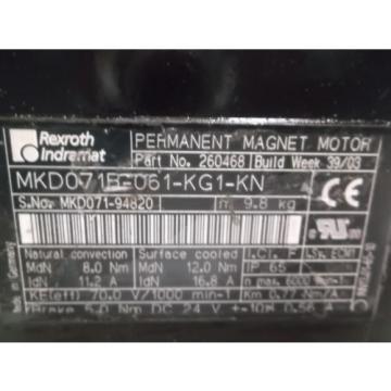 REXROTH MKD071B-061-KG1-KN SERVO MOTOR Origin IN BOX