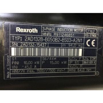 REXROTH   3-Phase Induction Motor   2AD132B-B050B2-BS03-A2N1