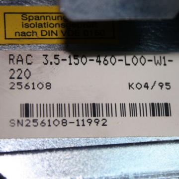 Rexroth Indramat Hauptspindel Antriebsregler RAC 35-150-460-L00-W1-220 GEB