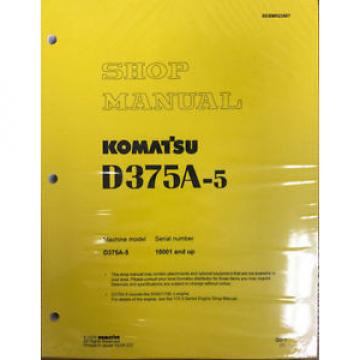 Komatsu D375A-5 Service Repair Workshop Printed Manual