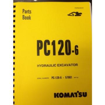 KOMATSU PC120-6 Hydraulic Excavator Parts Manual Book