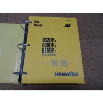 Komatsu D32E/P-1, D38E/P-1, D39E/P-1 Dozer Bulldozer Service Shop Repair Manual