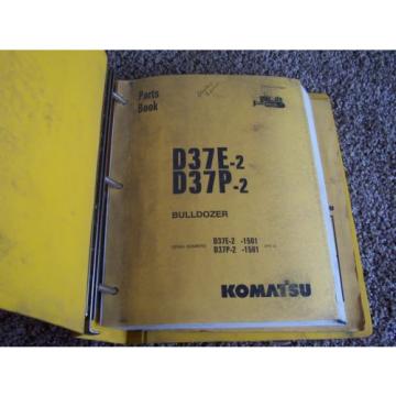 Komatsu D37E-2 D37P-2 1501- Bulldozer Dozer Factory Parts Catalog Manual Manual
