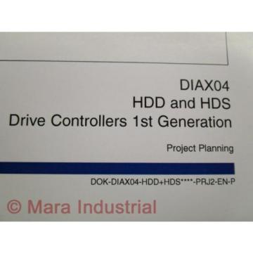 Rexroth Indramat DOK-DIAX04-HDD+HDS Project Planning Manual Pack of 3