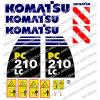 KOMATSU PC210LC -8 DIGGER DECAL STICKER SET #1 small image