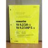 Komatsu WA250-5, WA250PT-5 Wheel Loader Shop Service Repair Manual #1 small image