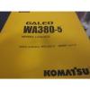 Komatsu WA380-5 Wheel Loader Operation &amp; Maintenance Manual Year 2004