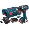 Bosch Li-Ion Drill/Driver Cordless Power Tool Kit 1/2in 18V Keyless BLUE L-Boxx #1 small image