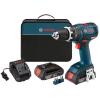 Bosch Lithium-Ion 1/2in Hammer Drill Concrete Driver Kit Cordless Tool 18-Volt #2 small image