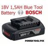 4 ONLY! Bosch 18v 1.5ah Li-ION Battery BLUE TOOLS ONLY 2607336803 # #1 small image