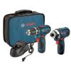Bosch 12 Volt Max Cordless Combo Drill Driver Tool LED Kit Lithium Ion Var Speed #1 small image
