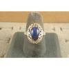10x8mm 3+ CT LINDE LINDY CORNFLOWER BLUE STAR SAPPHIRE CREATED SECOND RING SS #2 small image