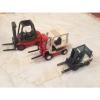 Lot of 3 Toy Mini Forklift Industrial Construction Vehicle Nissan Schuco Linde