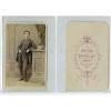 H. Linde, Un jeune homme pose  CDV vintage albumen carte de visite,  Tirage al #1 small image