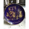 CHRISTMAS1976 H.H. Lihs Linde/Kueps Bavaria Collector Plate GOLD BLUE COBALT. #2 small image