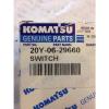New OEM Komatsu Genuine Parts Switch #20Y-06-29660 Warranty! Fast Ship! #4 small image