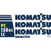 Komatsu PC138USLC Excavator - Decal Graphics Kit #1 small image