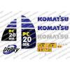 KOMATSU PC20MR DIGGER DECAL STICKER SET #1 small image