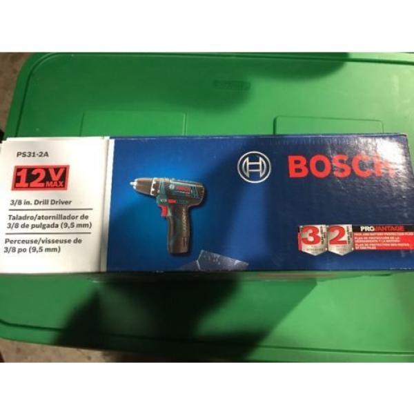 NEW IN BOX - BOSCH 12V MAX; PS31-2A; 3/8&#034; Drill Driver; w/ &#034;2&#034; LITHIUM-ION 2.0Ah #8 image