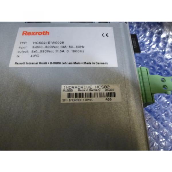 Bosch Canada France Rexroth Indramat HCS02.1E-W0028 mit Speicherkarte #8 image