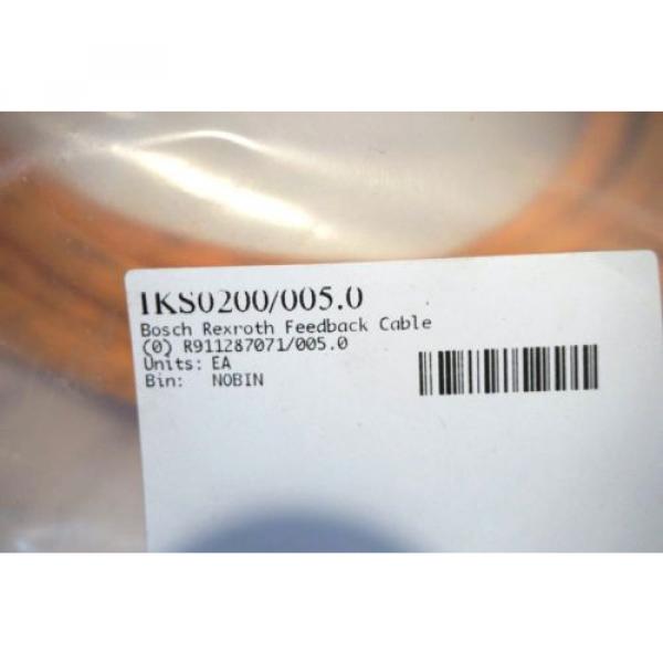 NEW Mexico Japan BOSCH REXROTH IKS0200 / 005.0  FEEDBACK CABLE R911287071/005.0 IKS02000050 #3 image