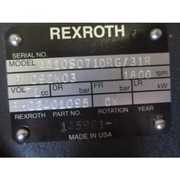 Origin REXROTH HYDRAULIC pumps AA10S071DRG/31 BH02401095 #3 image