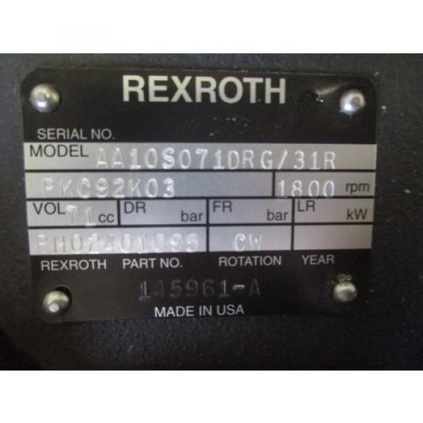Origin REXROTH HYDRAULIC pumps AA10S071DRG/31 BH02401095 #4 image
