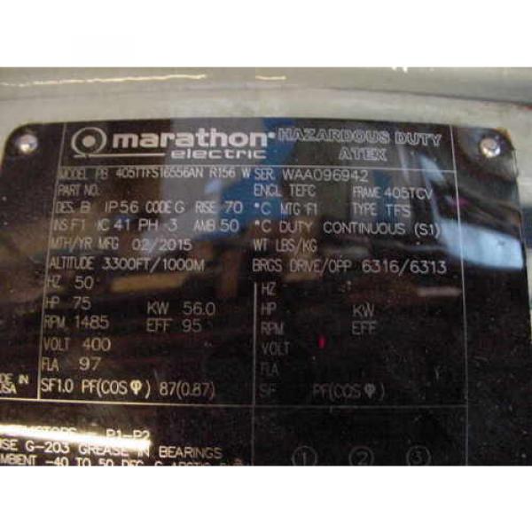 New Rexroth Hydraulic Pump AA4VSO125DR/VDK75U99E Marathon 100 HP Axial Piston #7 image