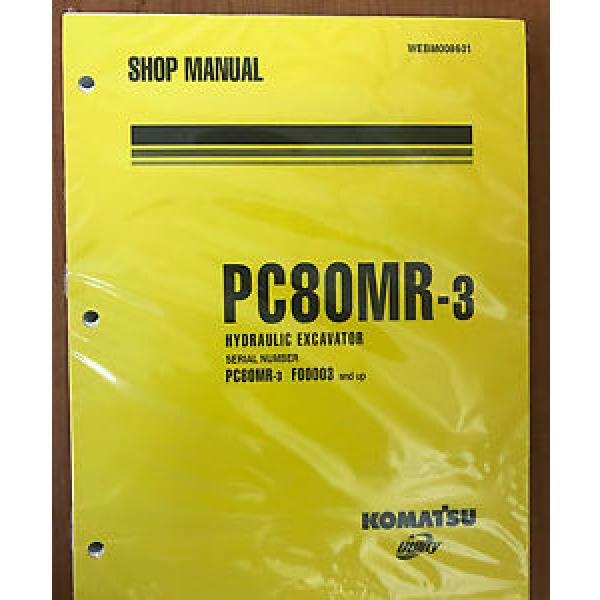 Komatsu Service PC80MR-3 HYDRAULIC Excavator Shop Manual NEW #1 #1 image