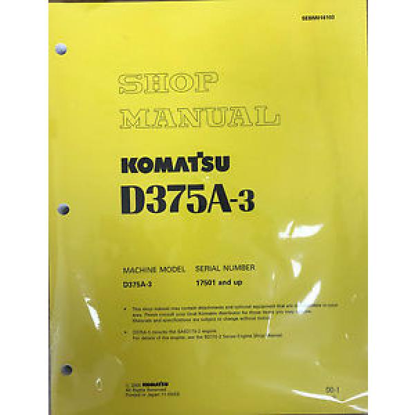 Komatsu D375A-3 Service Repair Workshop Printed Manual #1 image