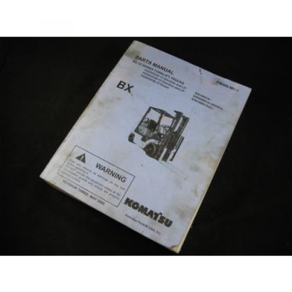 Komatsu Forklift BX-12 Series Parts Manual Book Catalog Lift Truck BX 12 OEM #2 image
