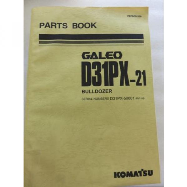 Komatsu - D31PX-21 - Bulldozer Parts Book Manual PEPB088300 #1 image