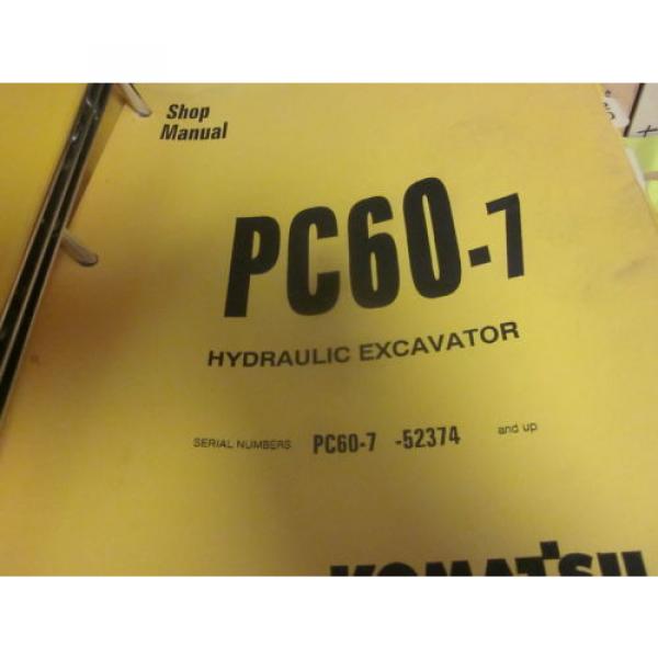 Komatsu PC60-7 Hydraulic Excavator Repair Shop Manual #1 image
