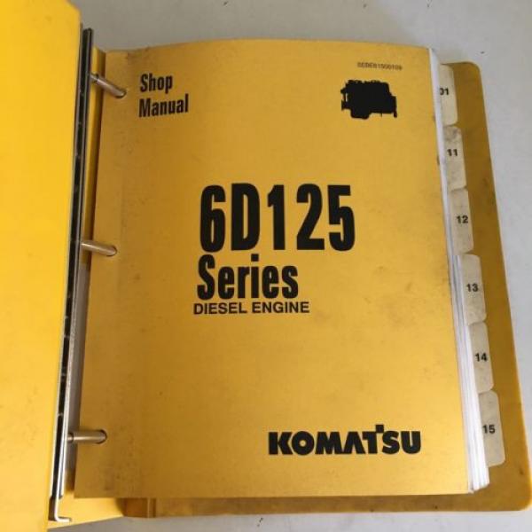 Komatsu 6D125 Series Diesel Engine Manual Dozer Grader Excavator Loader, Mining #1 image