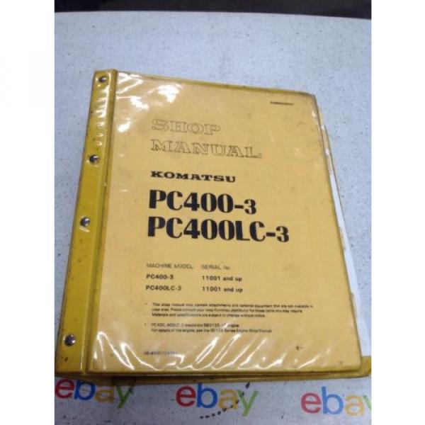 Komatsu PC400-3, PC400LC-3 Shop Manual SEBM02080307 #1 image