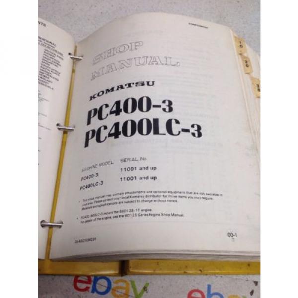Komatsu PC400-3, PC400LC-3 Shop Manual SEBM02080307 #4 image