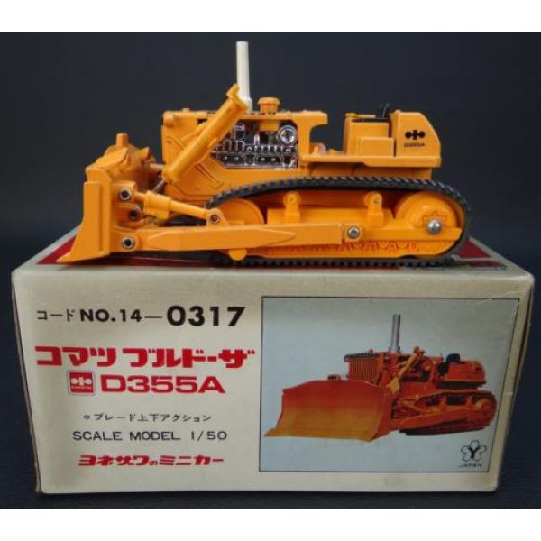 Komatsu Yonezawa Toys Diapet D355A Bulldozer 1/50 - Made in Japan w/ Box #1 image